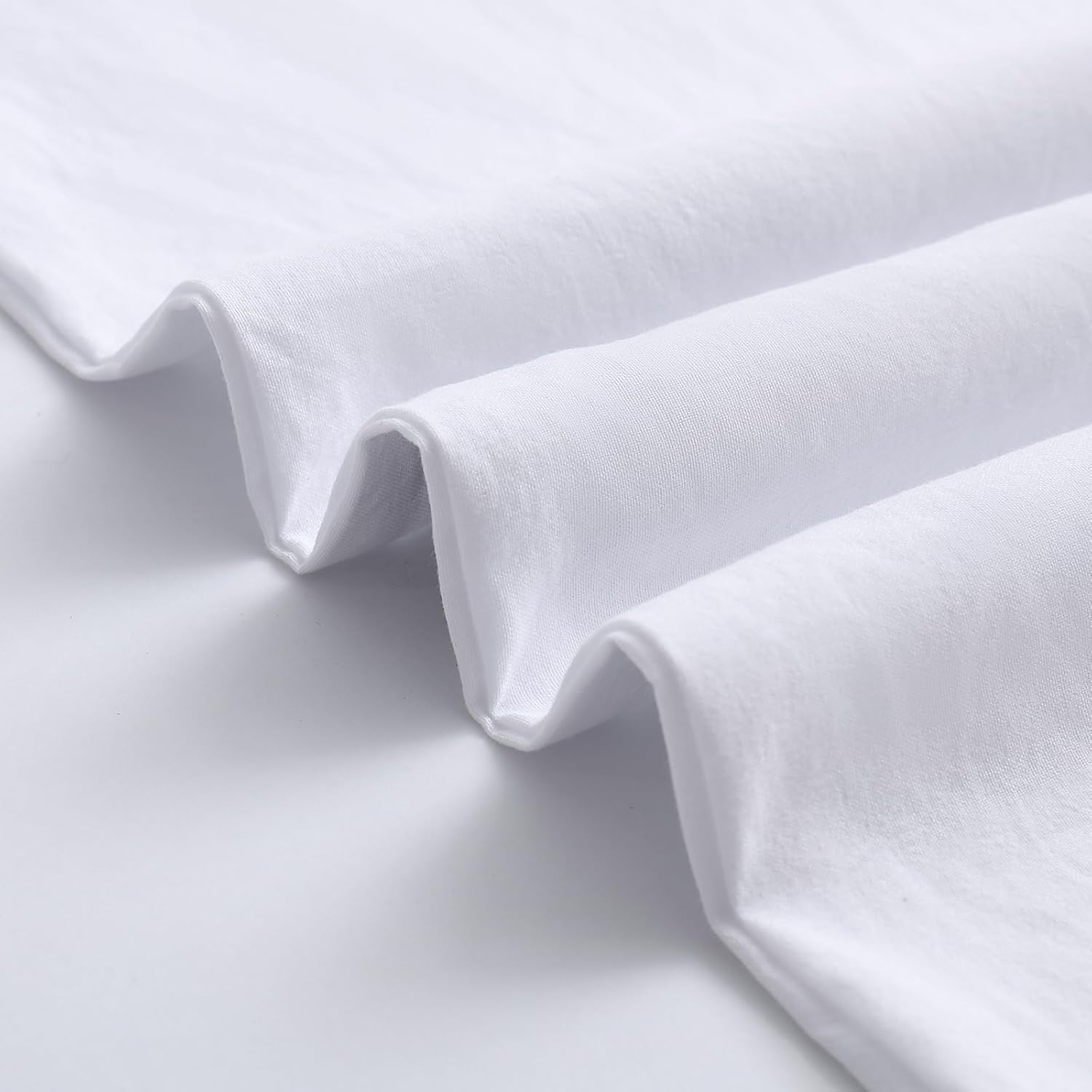 White Pillow Cases Queen Size Set of 2, Brushed Microfiber Pillowcases 2 Pack with Envelope Closure, Super Soft Breathable Pillowcase(White, 20x30 Inch) - Image 2