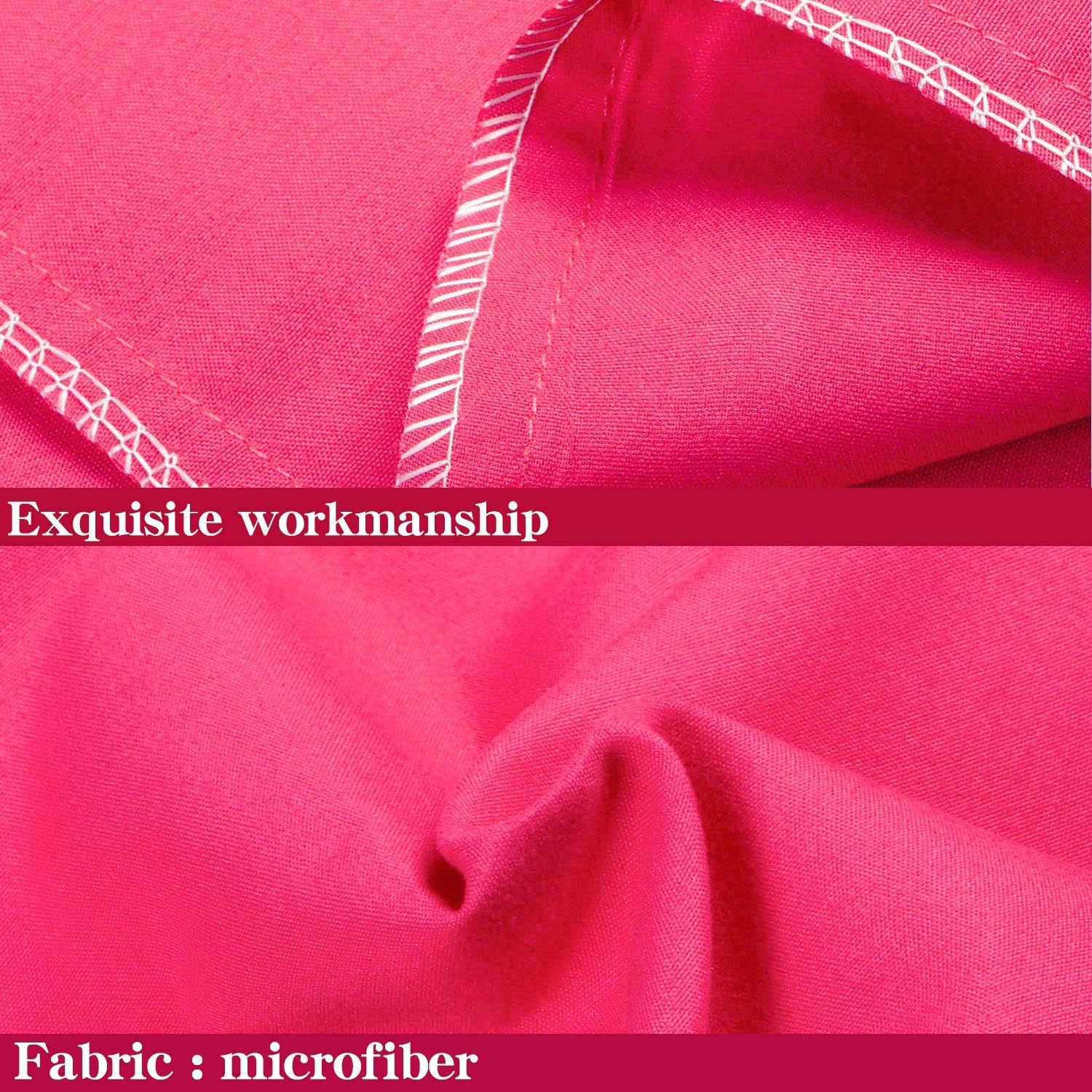 Queen Pillowcase Set - 4 Pack Brushed Microfiber 20x30 Pillowcases - Soft, Wrinkle-Free, Fade-Resistant, Stain-Resistant, Magenta Pillowcases with Envelope Closure - 20x30 Inches, Magenta - Image 2